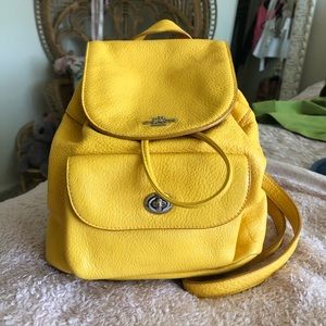 COACH Yellow Billie Backpack